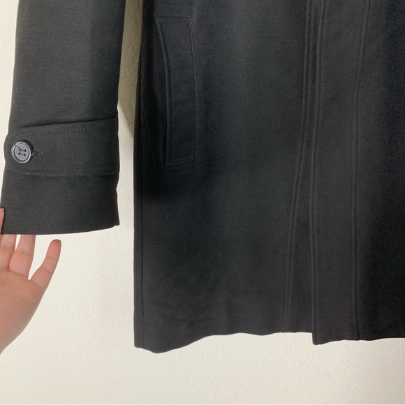 Zara Man Moda Sport Black Zip up/ Button Up Coat L - Picture 3 of 8